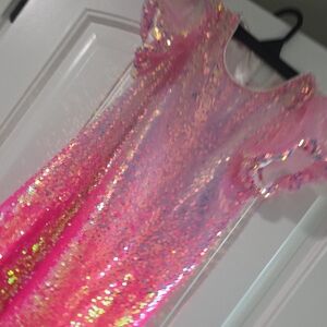 Glittery Pink Formal Kids Dress